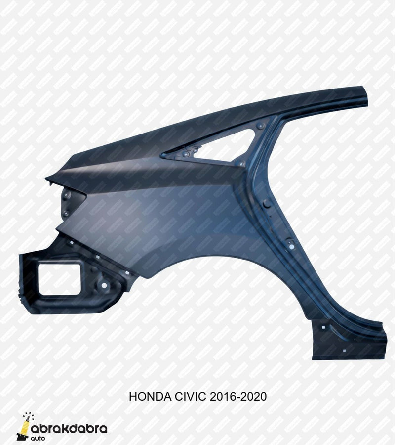 Quarter panels - Honda Civic   EX, EX-L, EX-T, LX, LX-P, Sport, Touring    2016 to 2021