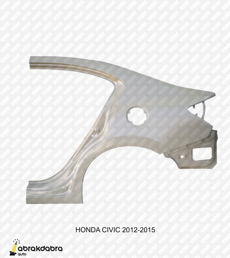 Quarter panels - Honda Civic  EX, EX Navi, EX-L, EX-L Navi, LX, HF, Hybrid  2012 to 2015